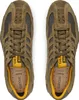 A top-down view of a pair of brown Geox sneakers. Produktbild-Vorschau