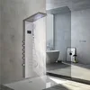 A modern bathroom with a sleek shower panel system in use. Náhled obrázku produktu