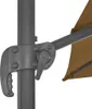 vidaXL Slunečník s hliníkovou tyčí 300x300 cm Taupe Náhled obrázku produktu 6