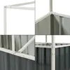 A collage of four close-up images showing the construction details of a raised garden bed. Produktbild-Vorschau