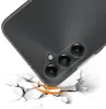 A phone case is shown falling onto a cracked surface, demonstrating its protective qualities. Produktbild-Vorschau