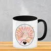 Freundschaft Kaffeebecher Schwarz in orange mit tollem Produktbild-Vorschau 3