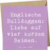 Mr. & Mrs. Panda Klappkarte Spruch Englische Bulldogge Produktbild-Vorschau 1