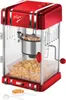 Unold Popcornmaker Retro ist eine rot-silberne Popcornmaschine mit transparenter Tür, einer Popcornk Produktbild-Vorschau