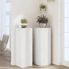 vidaXL Pflanzenständer 2 Stk. Weiß 33x33x100 cm Produktbild-Vorschau 3