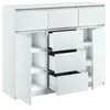 Kommode mit 6 Schubladen 2 Schränke 120cm Klamotenschrank Produktbild-Vorschau 2