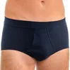 Herren Slip mit Eingriff Unterhose aus 100% Feinripp-Baumwolle Farbe:marine Produktbild-Vorschau