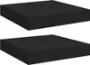 vidaXL Závesné police 2 ks čierne 23x23,5x3,8 cm MDF Náhľad obrázku produktu 1