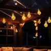 LED Solar Lichterkette, 10x Glühbirnen, Hanfseil, L 570 cm Produktbild-Vorschau 4