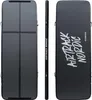 Three views of a black inflatable air track mat. Produktbild-Vorschau