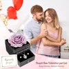 Scatola regalo di rose rosse eterne con collana e orecchini Anteprima dell’immagine prodotto 5