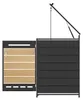 Afvalcontainerbox - 131 x 79 x 116 cm, zwart, staal, Productafbeelding-voorbeeld 18