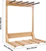 SucceBuy Support vertical pour planches de surf en bois Voir les images du produit 8