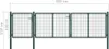 vidaXL Gartentor aus Stahl 400 x 100 cm Grün Produktbild-Vorschau 4