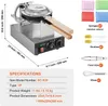 A waffle maker with its accessories and specifications laid out. Produktbild-Vorschau