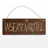 Insektenhotel Metallschild mit Holzoptik Produktbild-Vorschau 2