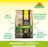 A bag of Neudorff NeudoHum Kakteen- & SukkulentenErde with descriptive text and arrows pointing to its features. Produktbild-Vorschau