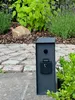 ORIO 3-fach Steckdosensäule eckig in Anthrazit mit Sensor, Produktbild-Vorschau 2