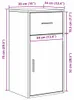 vidaXL Sideboard mit Schubladen Sonoma-Eiche 38 x 34 x 75 Produktbild-Vorschau 8