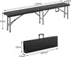 Gartenbank-Set aus Rattan, klappbar, 183 cm, 2-teilig Produktbild-Vorschau 5