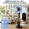 OZAVO Standventilator ,Wassersprüher, mit Fernbedienung & Produktbild-Vorschau 5