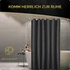 HGMD Duschvorhang 120x200 - Schwarz - Waschbar - Produktbild-Vorschau 6
