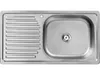 VBChome Edelstahlspüle 75 x 40 x 14 cm Edelstahl Glatt Produktbild-Vorschau 1