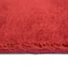 Tapis Shaggy Tapis à poils longs lavable antidérapant rouge Voir les images du produit 3