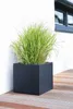 Vaso da fiori BLOCK in fibra di vetro, antracite, 50x50x50 Anteprima dell’immagine prodotto 7