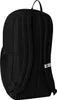 The back view of a black backpack. Produktbild-Vorschau