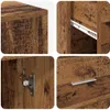 vidaXL Scrivania ad angolo con porta in legno di recupero Anteprima dell’immagine prodotto 10