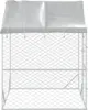 vidaXL Cuccia per cani da esterno con tetto Silver 2x2x2,5 Anteprima dell’immagine prodotto 12