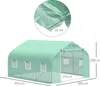 Outsunny Serre Tunnel de Jardin 10,5 m² dim. 3,5L x 3l x 2H Voir les images du produit 5