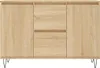 vidaXL Sideboard Sonoma-Eiche 101,5x35x70 cm Holzwerkstoff Produktbild-Vorschau 5