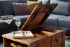 FineBuy Table basse Sheesham Coffre en bois massif avec Voir les images du produit 4