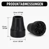 Gehstock Gummipuffer 4 Stück, 19 mm Ersatzfüße für Gehstock Produktbild-Vorschau 7