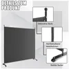 COSTWAY 184 x 184 cm deliaca stena na kolieskach, 1-dielna Náhľad obrázku produktu 4