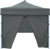 A front view of a gray pop-up tent with an open entrance. Náhled obrázku produktu