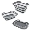Three collapsible laundry baskets are shown from different angles on a white background. Anteprima dell’immagine prodotto
