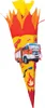 ROTH Schultüten-Bastelset "Feuerwehr" 680 mm 6-eckig Produktbild-Vorschau 2