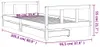 vidaXL Kinderbett mit Schubladen Weiß 90x200 cm Massivholz Produktbild-Vorschau 8