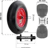 Schubkarrenrad Ersatzrad Vollgummi 4.80/4.00-8 mit Achse Produktbild-Vorschau 5