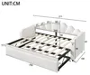 Letto a giorno imbottito 90x200 cm con letto estraibile, Anteprima dell’immagine prodotto 5