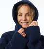 Schiesser peignoir essentials bathrobe with hood navy Voir les images du produit 3
