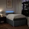 vidaXL Boxspringbett mit Matratze Hellgrau 120x190 cm Stoff Produktbild-Vorschau 5