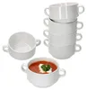 set di 6 ciotole per zuppa Stiva 250ml in porcellana bianca Anteprima dell’immagine prodotto 1