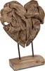 formano Deko Objekt Herz Holz Skulptur aus massivem Produktbild-Vorschau 1