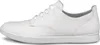 A side view of a white leather sneaker. Produktbild-Vorschau