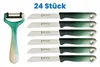 SMI Solingen 24 tlg Schälmesser mit Sparschäler Obstmesser Produktbild-Vorschau 1
