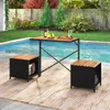 COSTWAY Panchina da giardino 2 in 1, tavolo da picnic e Anteprima dell’immagine prodotto 2